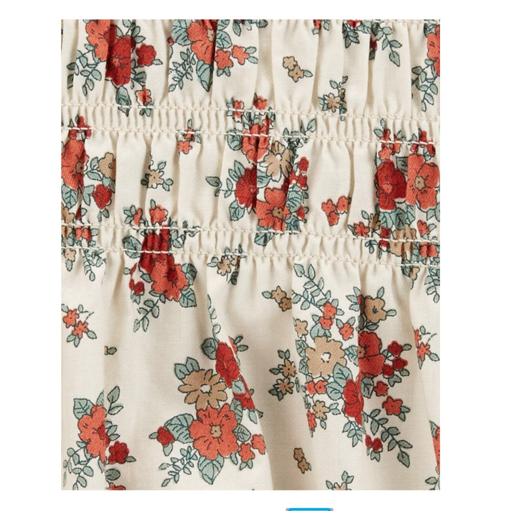 Carter’s Floral Dress Set 24M Baby Girl  Long Sleeve Dress, Bloomers & Socks NWT - Picture 5 of 7